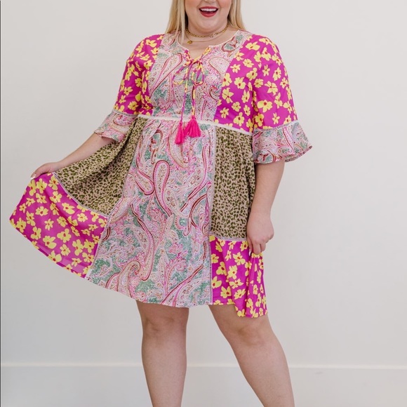 ODDI PATCHWORK DRESS - Picture 10 of 11